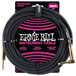 Nástrojový kabel Ernie Ball 6081 Black 3m